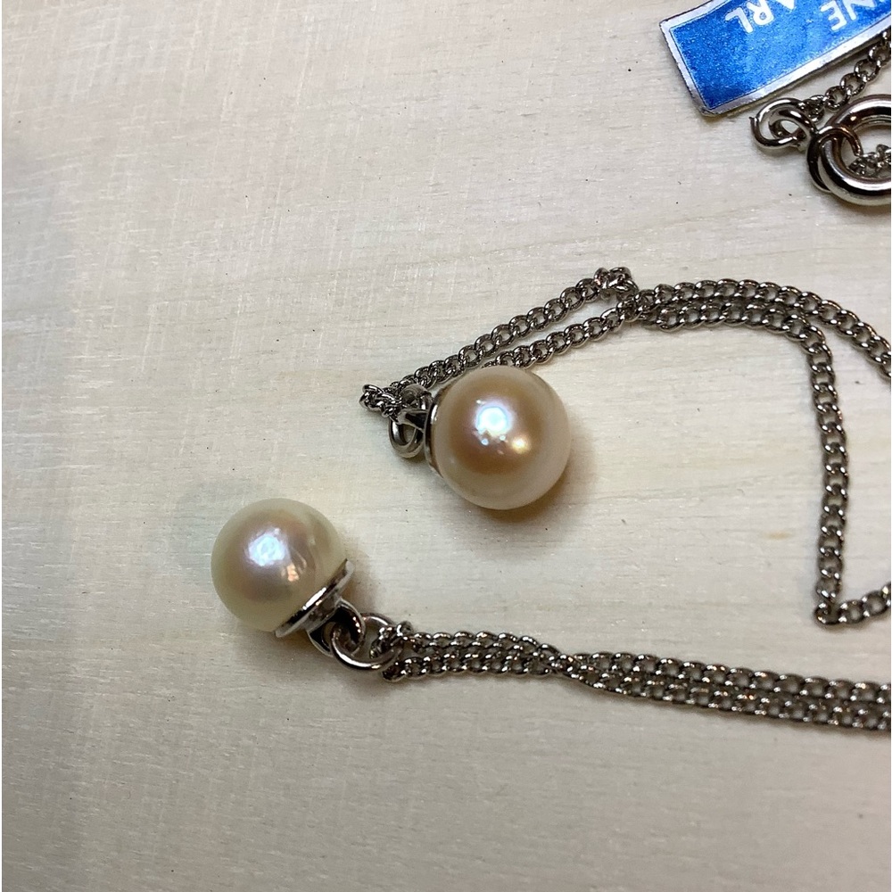 NEW vintage genuine cultured pearl necklace - Picture 1 of 6